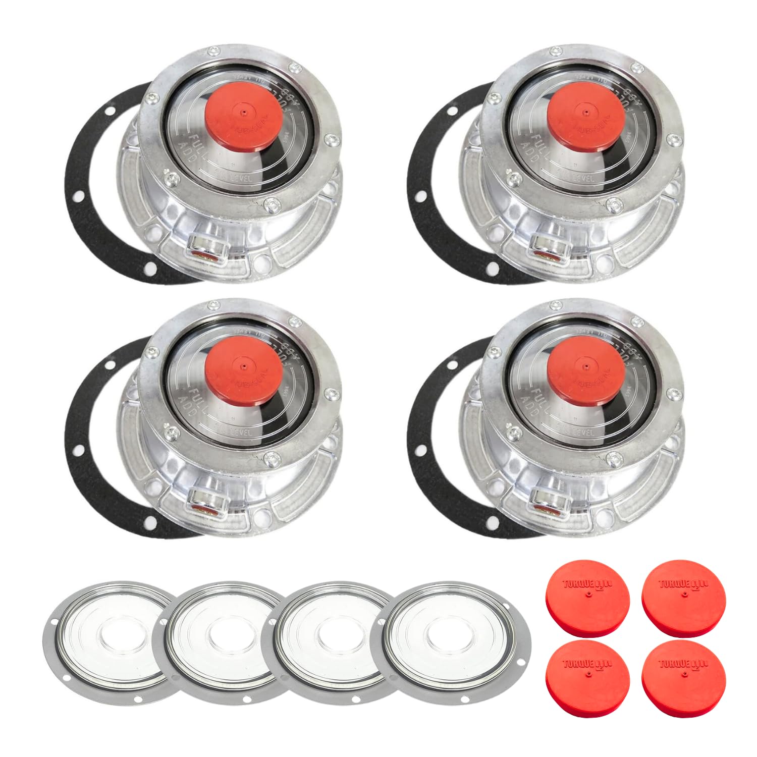 3-1/2 Inch Hubcap Window Semi Truck Hubcap Window Kit (Replaces Stemco ...