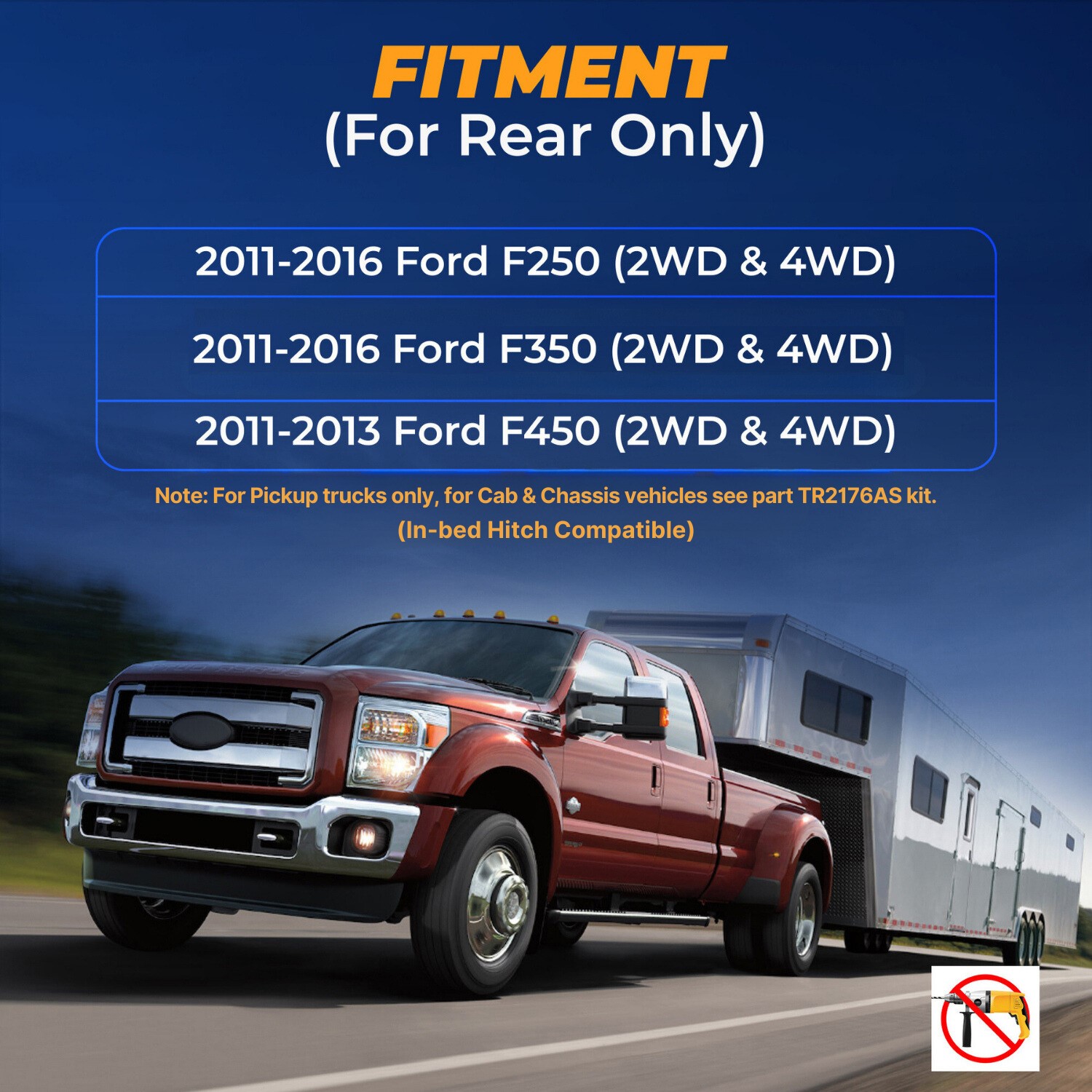 Air Bag Suspension Kit for 2011-2016 Ford F250 F350 and 2011-2013 Ford F450 2WD - Picture 9 of 34