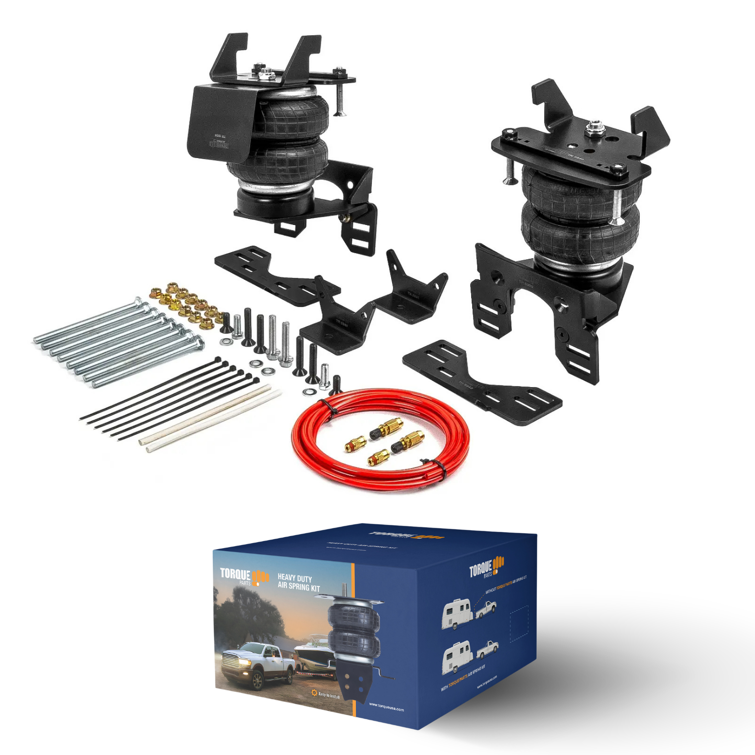 Air Bag Suspension Kit for 2017-2025 Ford F250 F350 (4WD only), F450 2WD 4WD - Picture 7 of 34