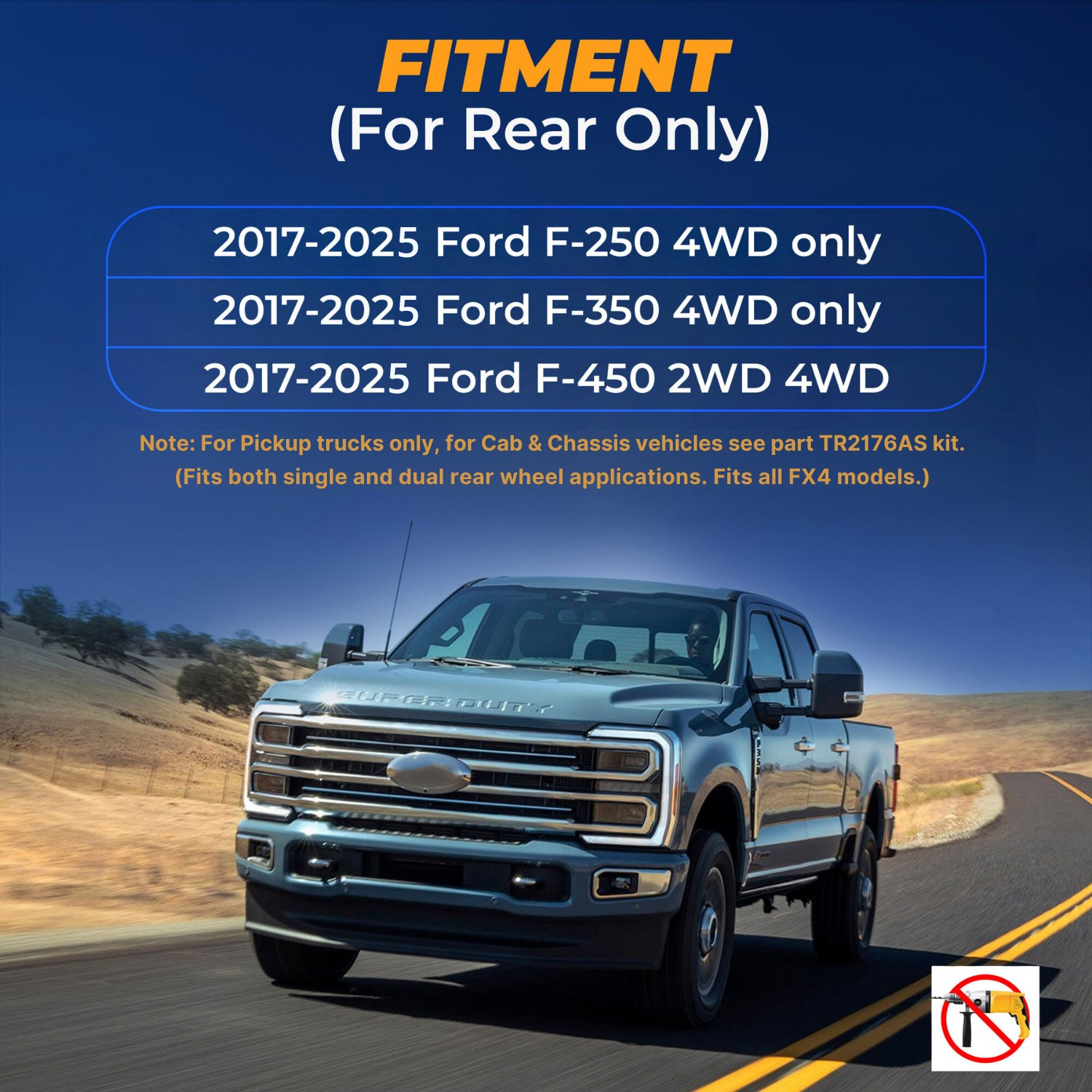 Air Bag Suspension Kit for 2017-2025 Ford F250 F350 (4WD only), F450 2WD 4WD - Picture 9 of 34