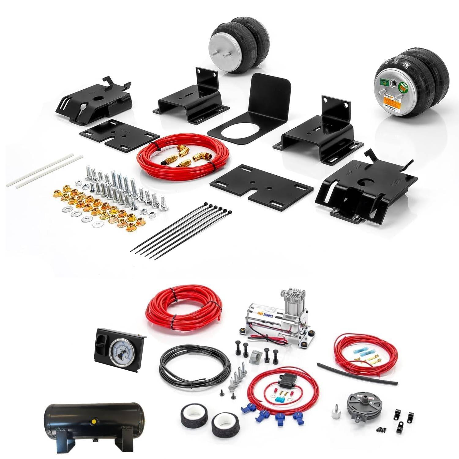 TORQUE Air Spring Kit w/Compressor & Tank for 09-18 Dodge Ram & Classic